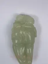 

YIZHU CULTUER ART Rare Collection China Xinjiang Jade Hand Carving Beast Propitious Pendant Gift