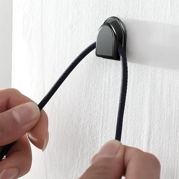 

4PCS Car Clips USB Cable Organizer Storage Car Hook Car Sticker Holder Auto Fastener for Cable Headphone key Wall Hanger