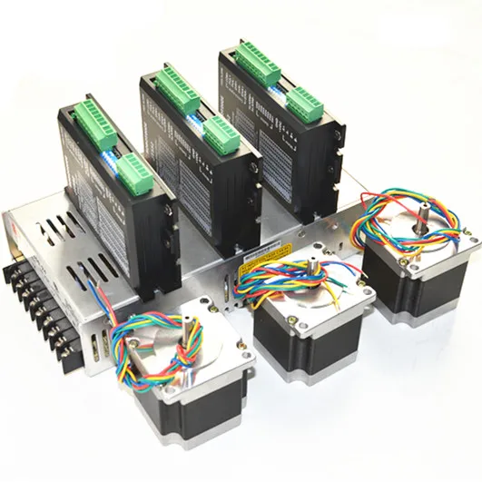 3Axis Nema 23 Stepper Motor 186oz-in 2.8A& Driver JT442 CNC stepper motor driver kit