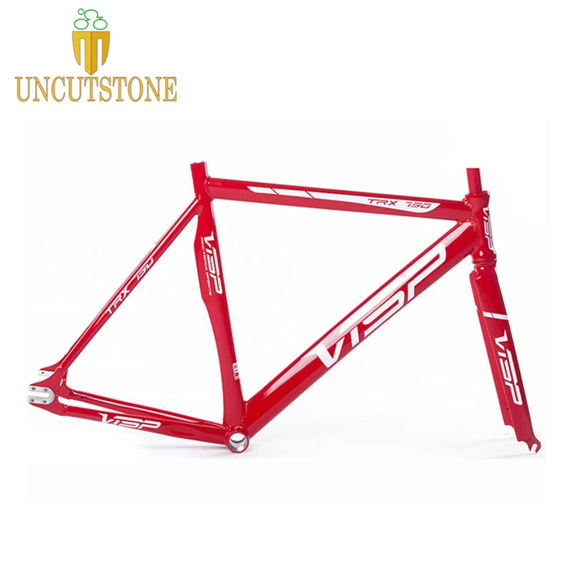 Discount Fixie bike frame  790 VISP Track Bike frame Aluminum Alloy frame with carbon fork 48cm 50cm 52cm 50cm  52cm 50cm 52cm  56cm 3