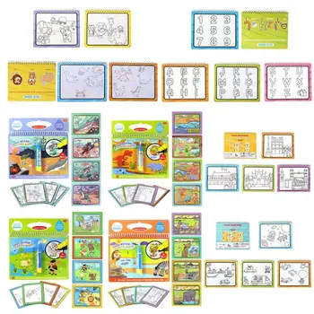 

Reusable Coloring Magic Water Painting Book Kid Doodle Write Draw Board Toy