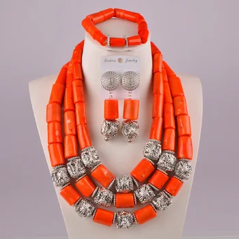 

african nigerian jewelry bead set coral necklace jewelry set for women african coral beads jewelry sets