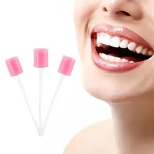 50 шт./кор. одноразовые оральный губчатые тампоны Unflavored рот чистые зубные Swabsticks