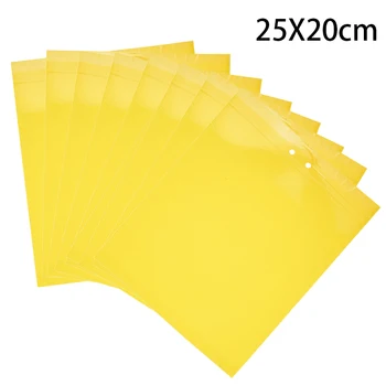 

5pcs Strong stickiness Flies Insect Killer Trap Catcher 25*20cm Yellow Sticky Glue Paper Fly Aphids Wasp Outdoor Garden Tool