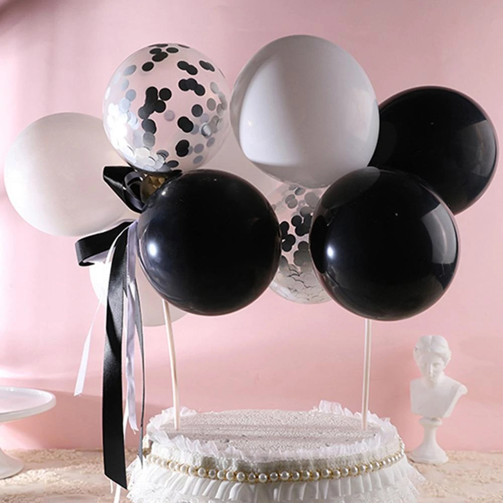 14 Pcs Pack 5 Pouces Ballon Gateau Topper Nuage Forme Confettis Ballon Gateau Topper Ballons Pour Anniversaire Bebe Douche Mariage Decor Aliexpress