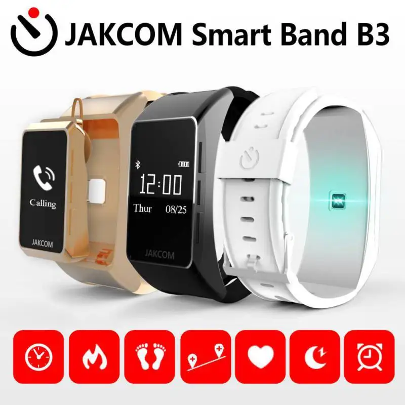 JAKCOM смарт-браслет B3 Bluetooth Смарт-Браслет беспроводные наушники HD OLED дисплей монитор сердечного ритма умный Браслет