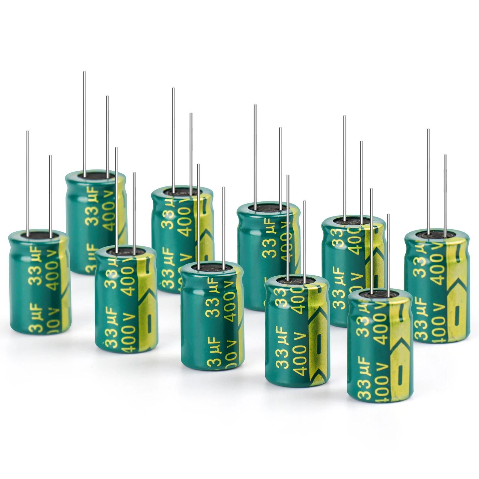JCCON Aluminum Capacitor 6.3V 10V 16V 25V 35V 50V 63V 100V 400V 450V 100UF 220UF 330UF 680UF 1000UF 470UF High Frequency Low ESR