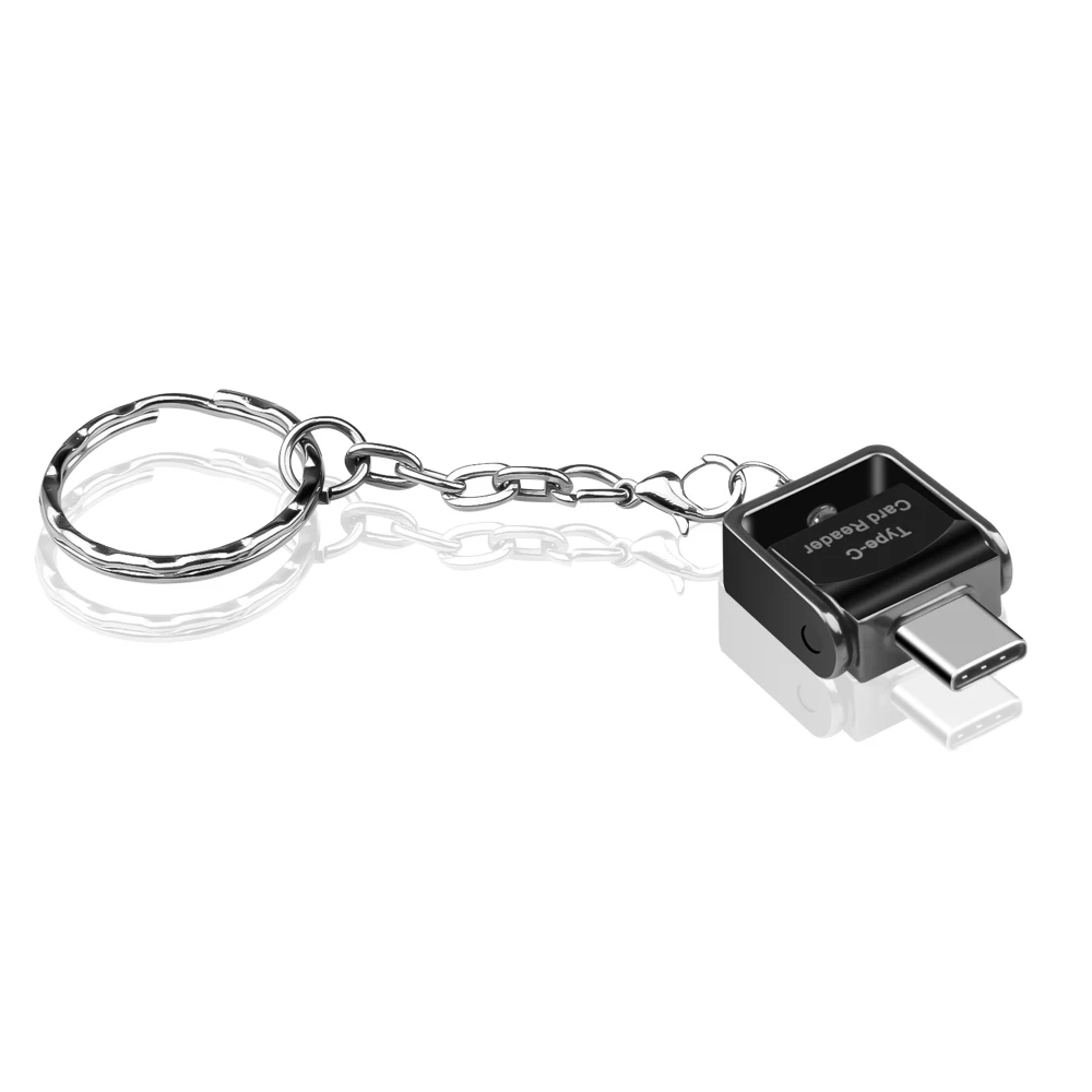 Черный Kebidu USB 3,1 Тип C кардридер USB-C TF Micro SD OTG адаптер тип-c считыватель карт памяти для смартфонов samsung Macbook huawei - Цвет: Черный