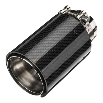 

63mm-89mm Exhaust Cover Tailpipe Tails Rear Gloss Carbon for BMW M SERIES
