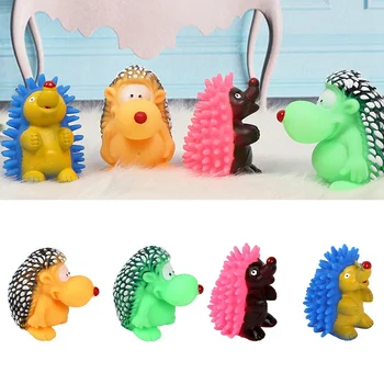 

Pet Dog Toy Used To Train Supplies Cute Little Hedgehog Latex Chewing Pet Toy Molars Vocal