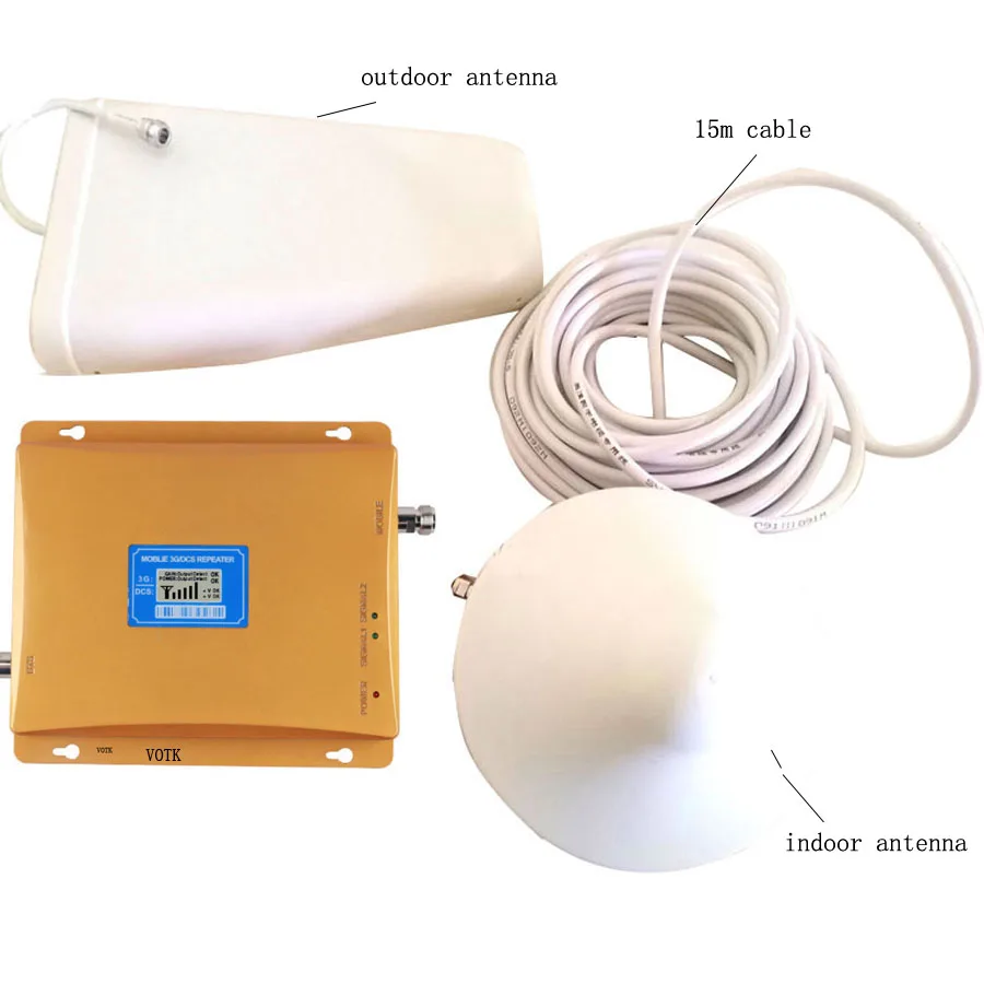 Мобильный телефон GSM усилитель сигнала GSM DCS двухдиапазонный повторитель сигнала gsm усилитель сигнала с ЖК-дисплеем 10 м 50 Ом кабель