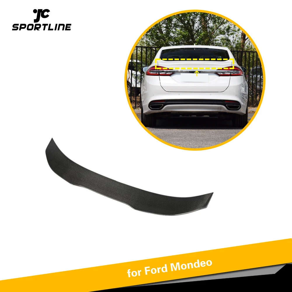 

Carbon Fiber Rear Trunk Spoiler Boot Lip Wing For Ford Mondeo Sedan 2013 - 2019