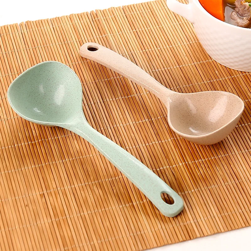 Ложка из пшеничной соломы ложка с длинной ручкой сервировочная кухонная утварь