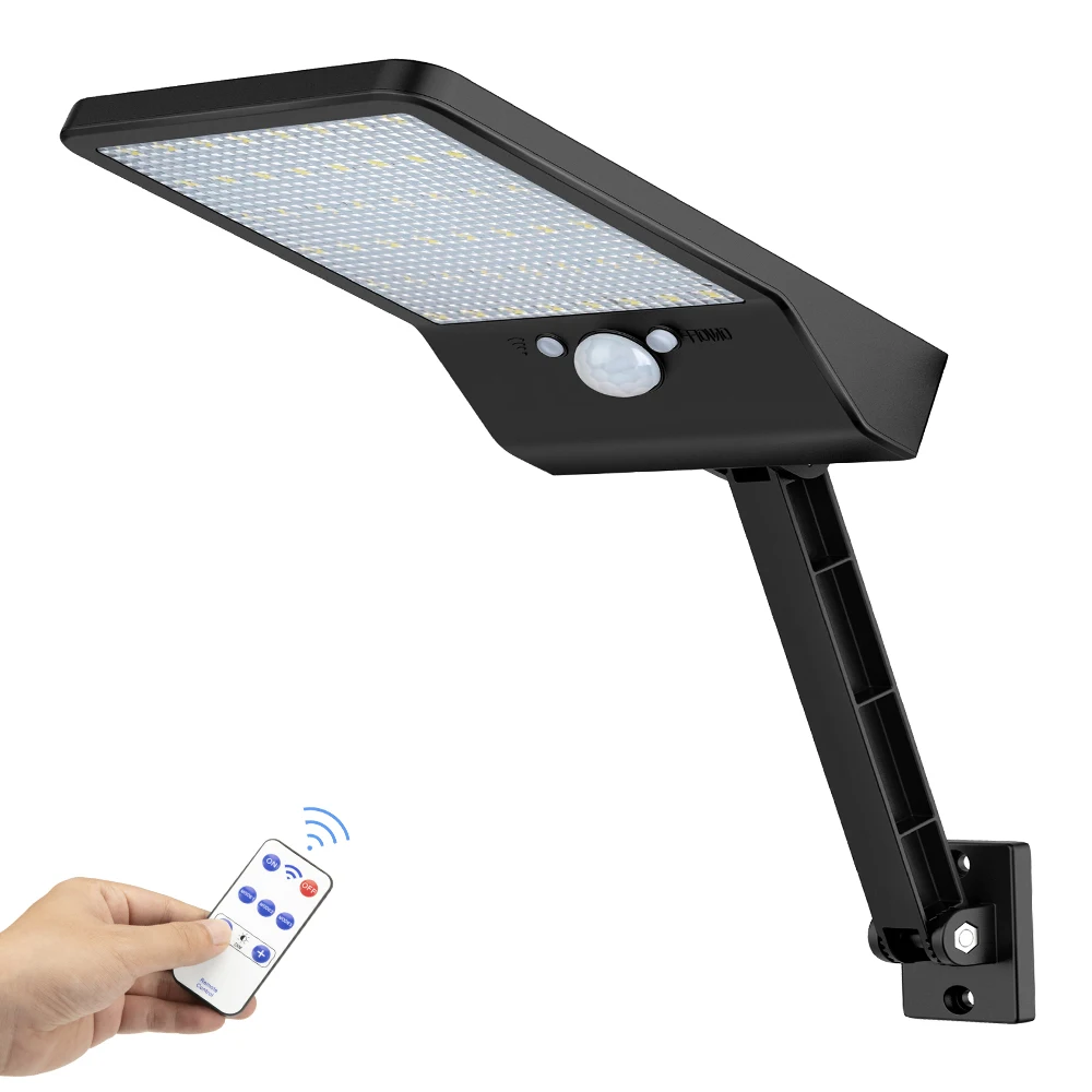 KDL Led-Солнечный-сад-двор-свет стены-путь-steet-лампа открытый тент дистанционного управления солнечной панели движения-датчик Водонепроницаемый