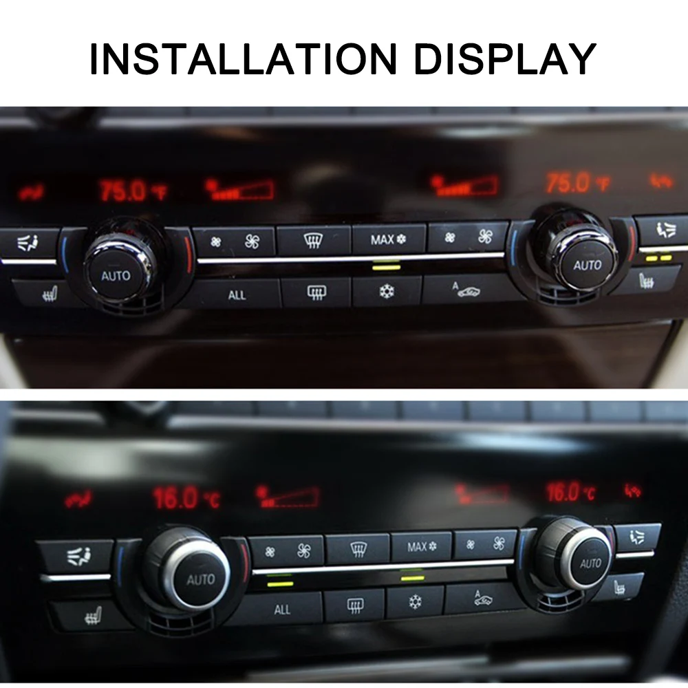 

Car Accessories Air Conditioner Control Switch Buttons Cover Set for BMW 5 7 Series F10 F07 F02