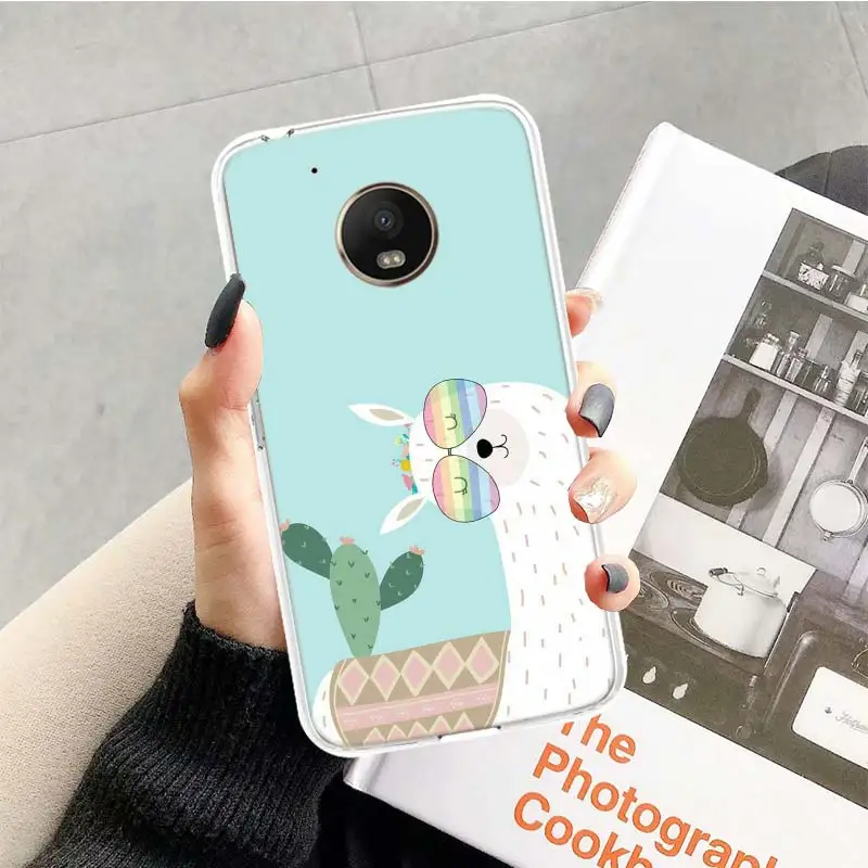 Кактус Винтаж цветок чехол для Motorola Moto G7 G6 G5S G5 E4 плюс G4 E5 играть X4 Мощность TPU с рисунком индивидуальная крышка телефона - Цвет: TR043-2