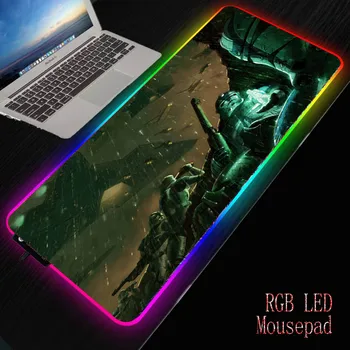 

MRGBEST Movie Star Wars Gaming Mouse Pad Computer Gamer RGB LED Mousepad Large Game Mouse Mat Anime Big Mause Pad for PC Laptop