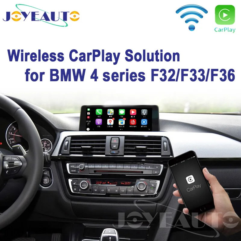 Joyeauto wifi беспроводной Apple Carplay для BMW Retrofit 4 серии F32 F33 F36 NBT 2013- Android Авто/зеркало Waze Spotify карты