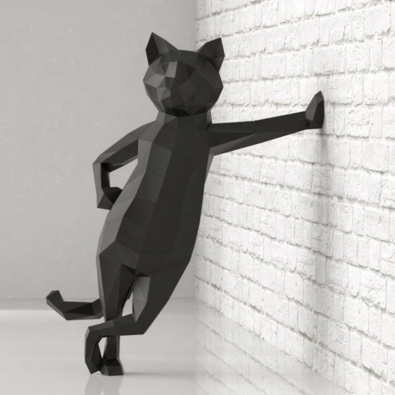 Papercraf 3d бумажные модели животных doberman Pinscher Кот papercraft игрушка домашний Декор