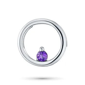 

Pendant made of silver with amethyst