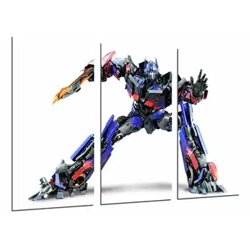 

Trasformer Blue, Autobots, Optimus Prime, On White, photo print on wood, modern picture decorative 27027