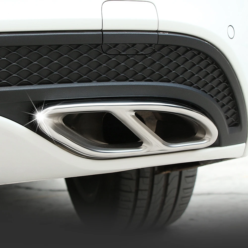 FOR Mercedes-Benz car stickers modified accessories W205/W213/W117/C117/GLC/CLA tail throat paste exhaust pipe bright strip | Автомобили и