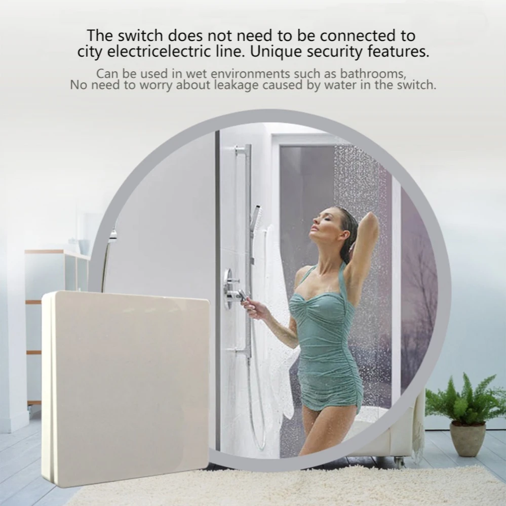 Wireless remote Switch Wiring-free wireless remote control switch Self-Powered wireless Switch AC Wall panel No battery ► Photo 2/6