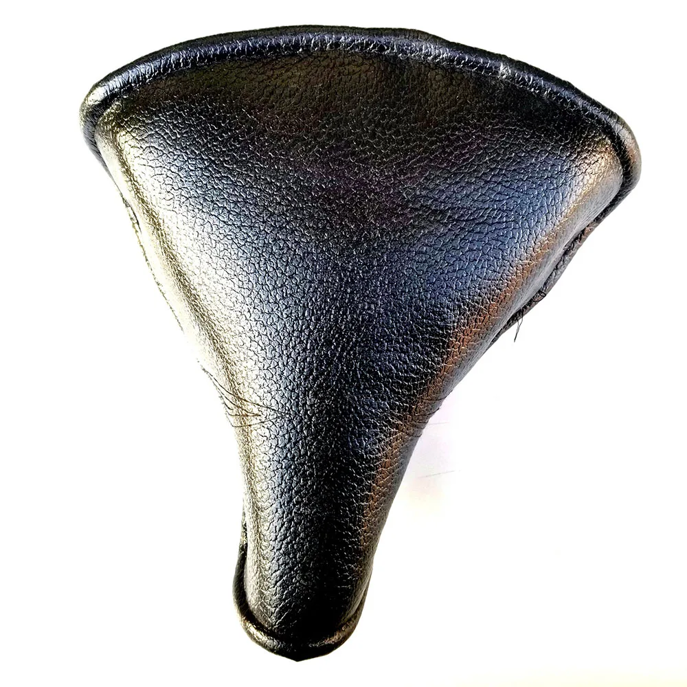 Black Vintage Classic Leather Bicycle Retro Bike Saddle Spring Seat 23*25.5cm