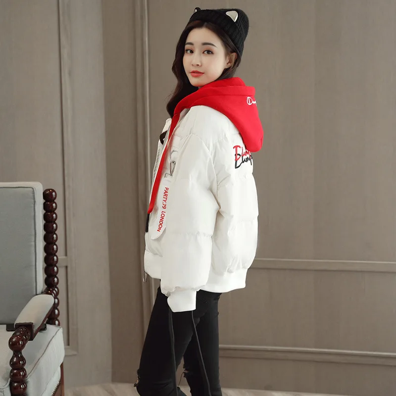 

2018 Cotton-padded Jacket Female Winter New Style Korean-style Trend Cotton Coat Thick down Coat Short down Feather Cotton-padde