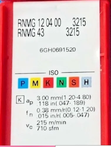 10 шт. твердосплавная вставка RNMG 120400 3215
