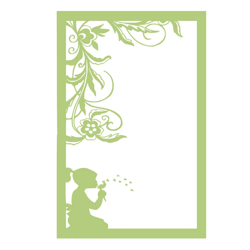 

InLoveArts Dies Little Girl Frame Metal Cutting Dies New 2019 Scrapbooking Card Making Stencil Die Cut Template