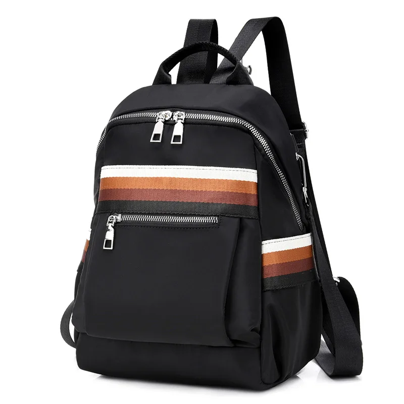 

2019 New Style Versatile Backpack Bag Middle-aged WOMEN'S Bag Middle-aged Mom Waterproof Nylon Cloth Simple Backpack