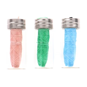 

30m Dental Floss Spool Toothpick Teeth Flosser Dental Flosser Oral Hygiene Teeth Cleaning Wax Mint Flavored Green/Blue/Pink