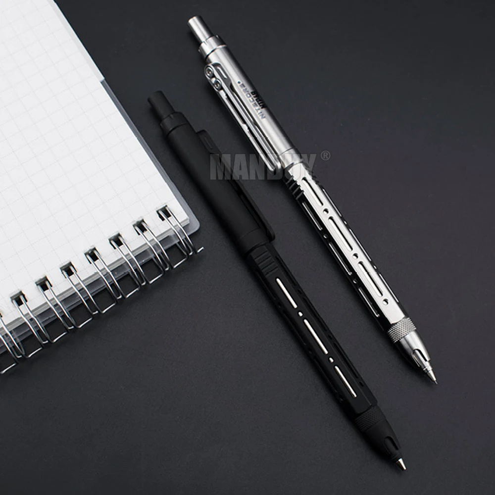 Free Shipping NITECORE NTP48 Titanium Alloy Mechanical Pencil Matte Black Gloss Silver Self-defense Outdoor Pocket Write Cartoon
