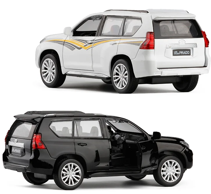 1/32 все новые 2019 Toyota Land Cruiser Prado литая под давлением модель автомобиля SUV игрушки