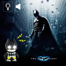 BRELONG Бэтмен светодиодный светильник брелок флэш-светильник D пряжка мультфильм Ночной светильник со звуком детский подарок
