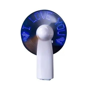 

LED Light Romantic Love Portable Mini Handheld Fan Wind Blower Summer Cooler USB Pocket Silent Small Fan Portable Handheld Fan