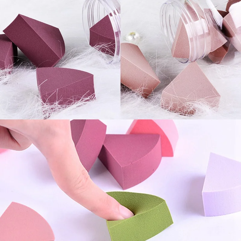 10 шт косметический инструмент для лица веер пудра слоеный блендер-супер-мягкий спонж для макияжа лица блендеры