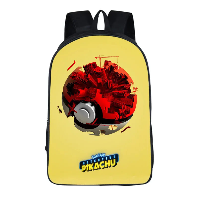 Cartooon рюкзак Pokemon подростков дети мальчики девочки Пикачу школьные сумки женские мужские рюкзаки для ноутбука - Цвет: photo colour