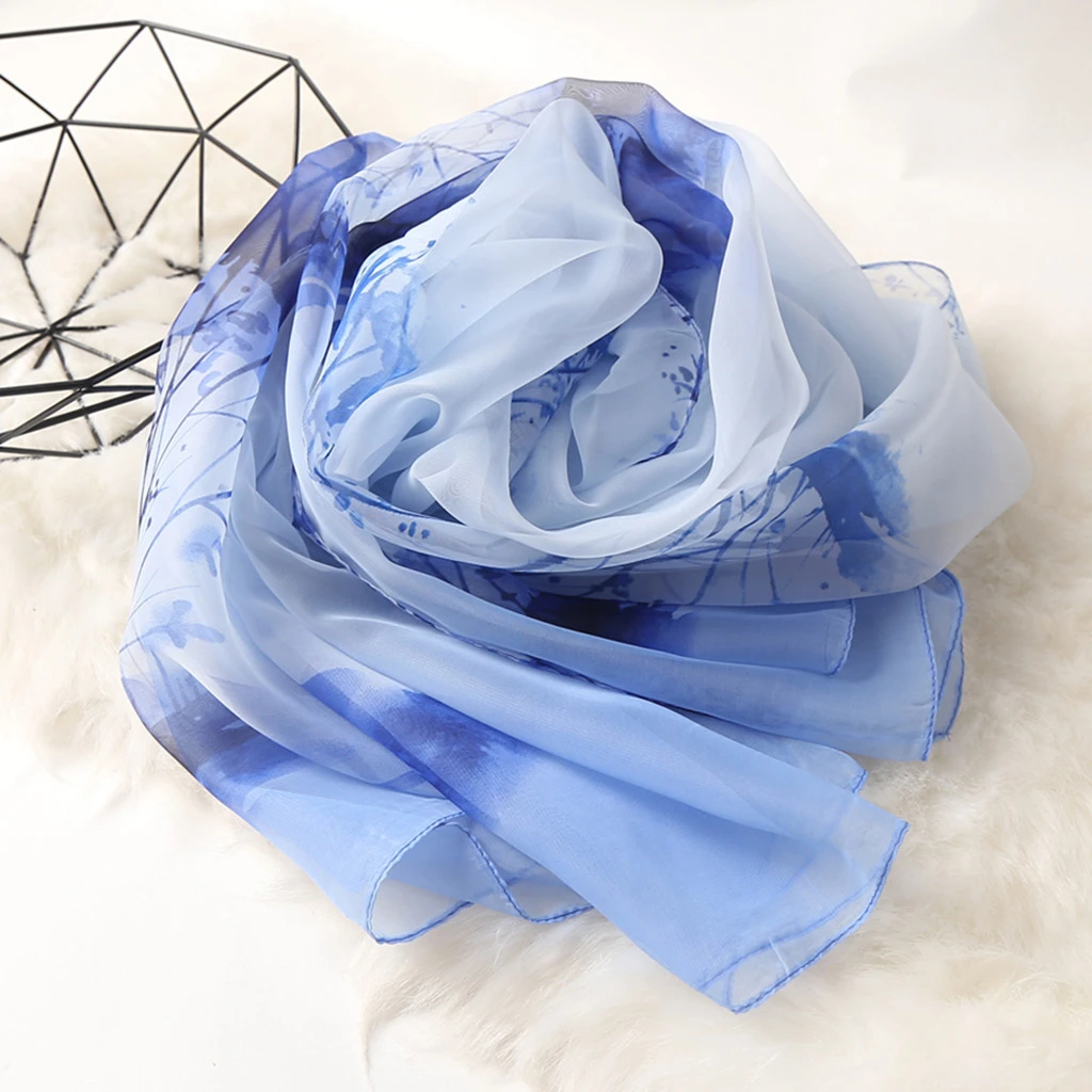 2019 новые женские модные весенне-осенние шелковые шарфы квадратные Полиэстеровые кашне с цветочным принтом шаль летние шали хиджабы 919