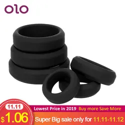 Оло пенис упругие кольца кольцо для пениса Задержка эякуляции силиконовые секс-игрушки для Для мужчин взрослые продукты 6 размеров