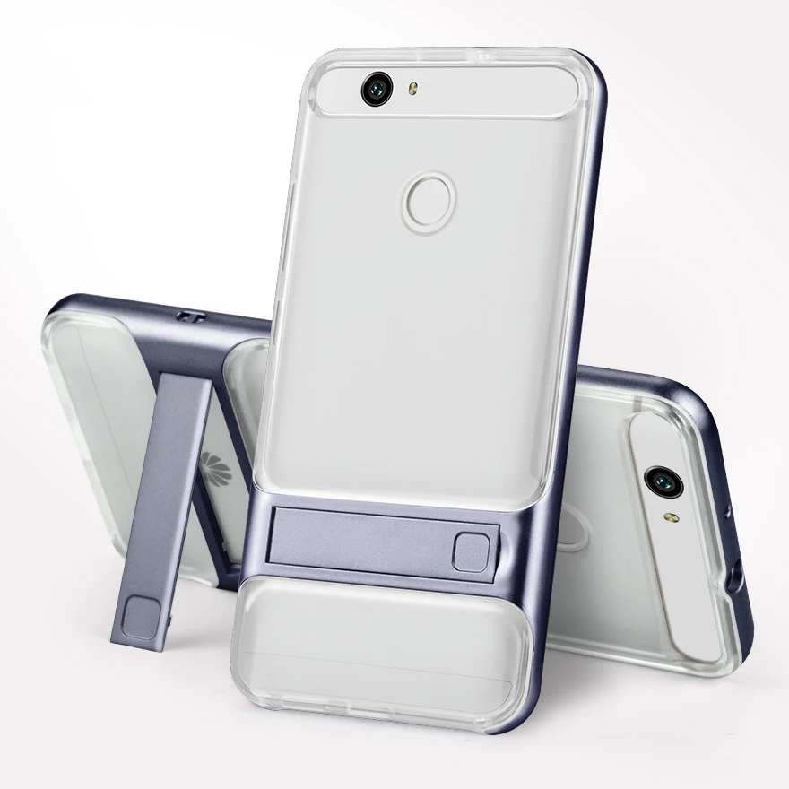 Роскошный 3D чехол-подставка для huawei Nova CAN-L11 CAZ-AL10, гибридный чехол, силиконовый чехол, 5,0 TPU+ PC 360, защитный чехол для мобильного телефона - Цвет: Crystal Navy
