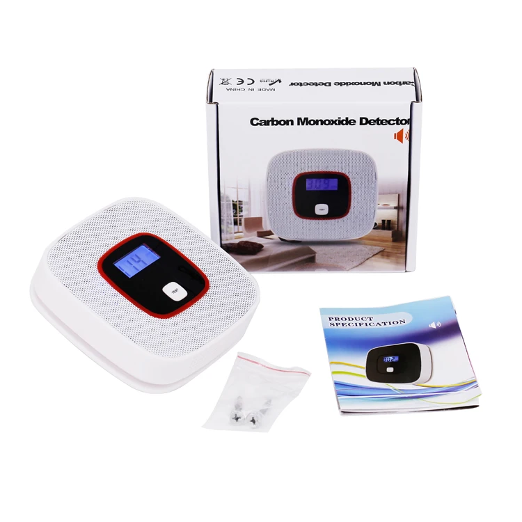LCD CO Carbon Monoxide Gas Alarm Sensor Poisoning Smoke Gas Tester Detector