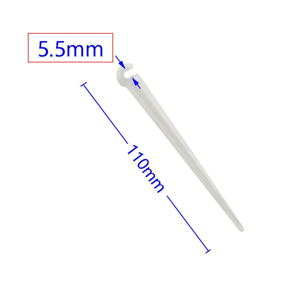 Garden Hose Holder 4/7 3/5 Bracket 1/8 1/4 Inch Drip Irrigation Hose "C" Shape Fixed Stems Water Pipe Adapter 20 Pcs 3