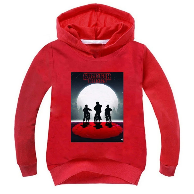 Kids Stranger Things Boys Girls Hoodies Fashion Casual Children Cotton Hoodies Sweatshirt Tops Pullover Hooded Sportswear Gifts