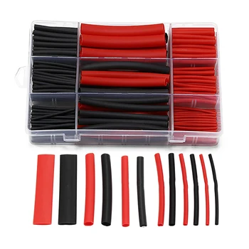 

270pcs Heat Shrink Tubing Heat Shrinking Assorted Heat Shrink Tube 3: 1 Shrinkable Tubes Assortment Kit with Box