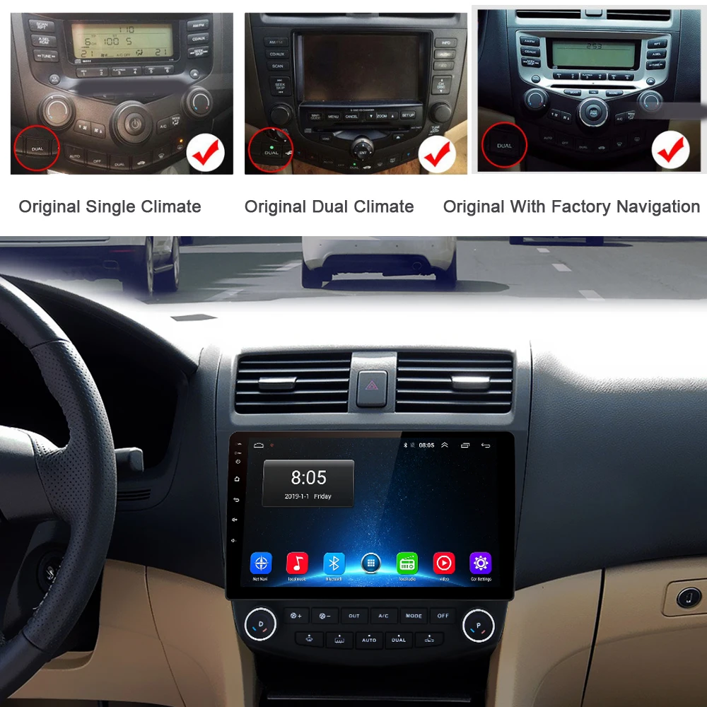 2 5d Ips 車ラジオマルチメディアアンドロイド 9 0 ホンダアコード 7 03 04 05 07 カー Dvd オーディオステレオプレーヤー Gps ナビゲーション Rds 車用マルチメディアプレーヤー Aliexpress