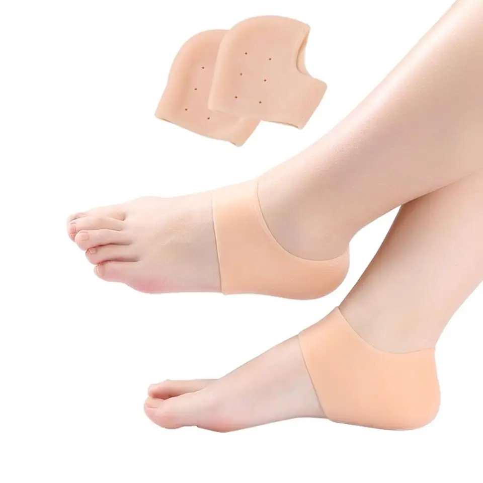 silicone heel socks