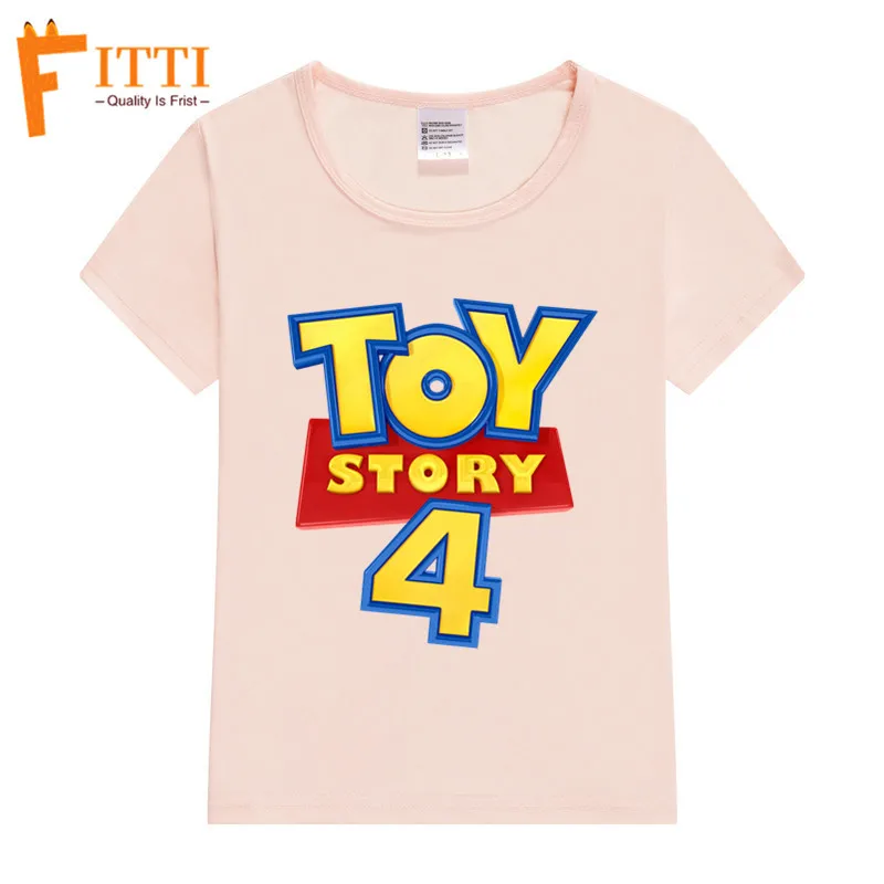 Одинаковые комплекты для семьи; хлопковая футболка с надписью «Forky Toy Story»; Одинаковая одежда для всей семьи; одежда для папы, дочки, сына, мамы и меня - Цвет: T127N-Pink
