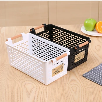 

Kitchen Storage Basket Plastic Multi-functional Vegetables Fruit Racks with Cover Storage Basket for Organizers Storage Box